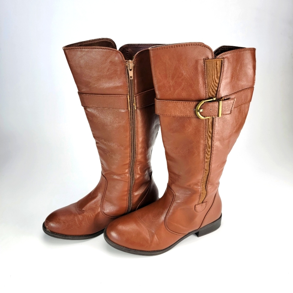 Marbella Camel Riding Boots - Knee High Boot- Size 7